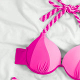 Conjunto de bikini de color bloque