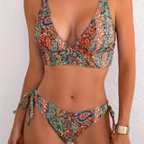 Bikini Vintage Paisley Doble Tirante