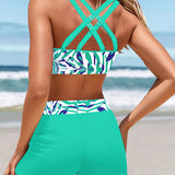 Bikini Impreso Vacaciones Boxer