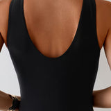 Maillot de Baño de Una Pieza con Corte Plano y Tirantes Deportivos