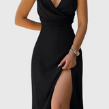 Elina Vestido Flowy V-Neck