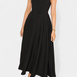 Mary Vestido Midi A-Line Sin Mangas