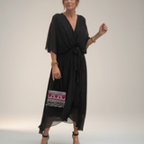 Leticia - Vestido midi con cintura de lazo
