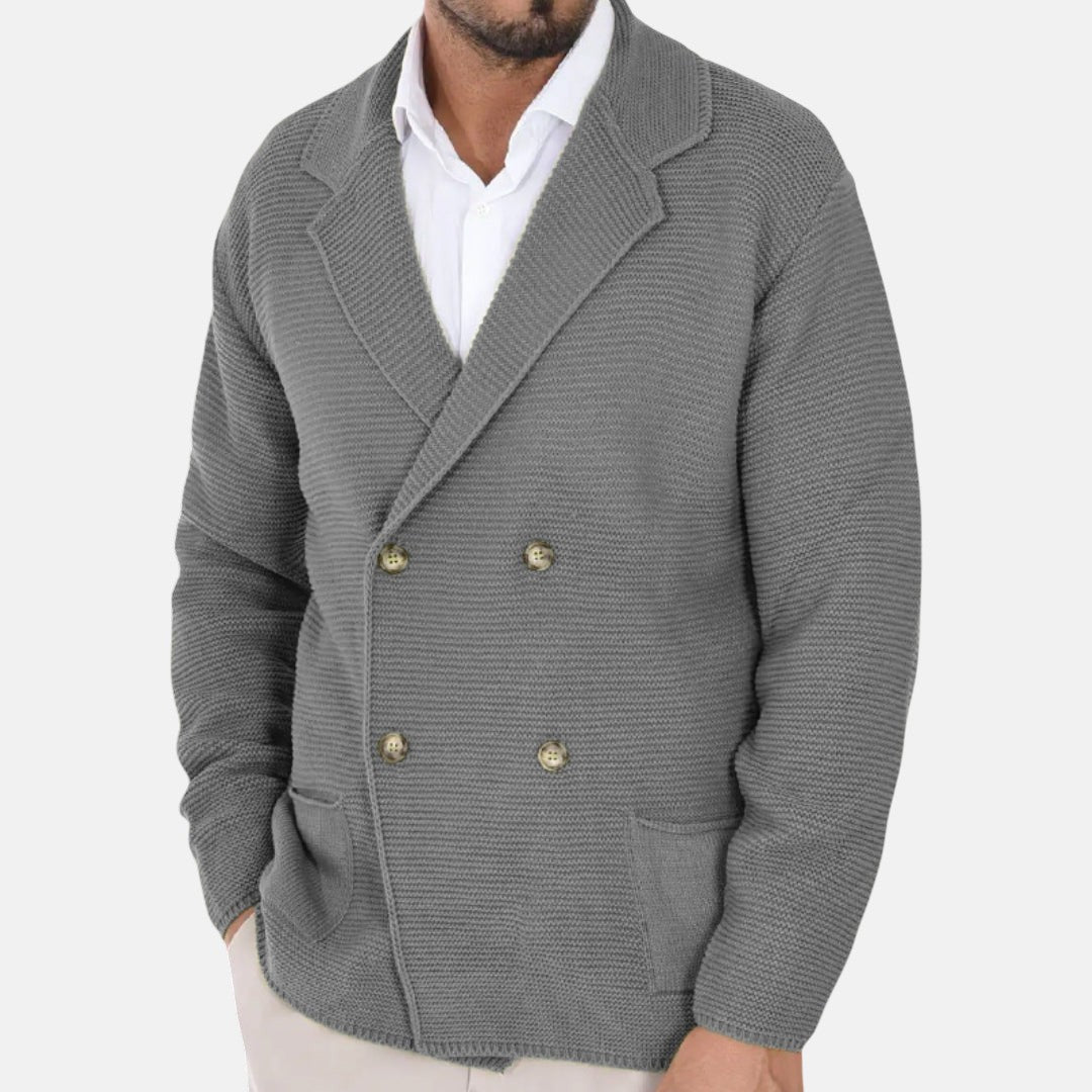 David | Cárdigan Botonadura y Solapa de Blazer