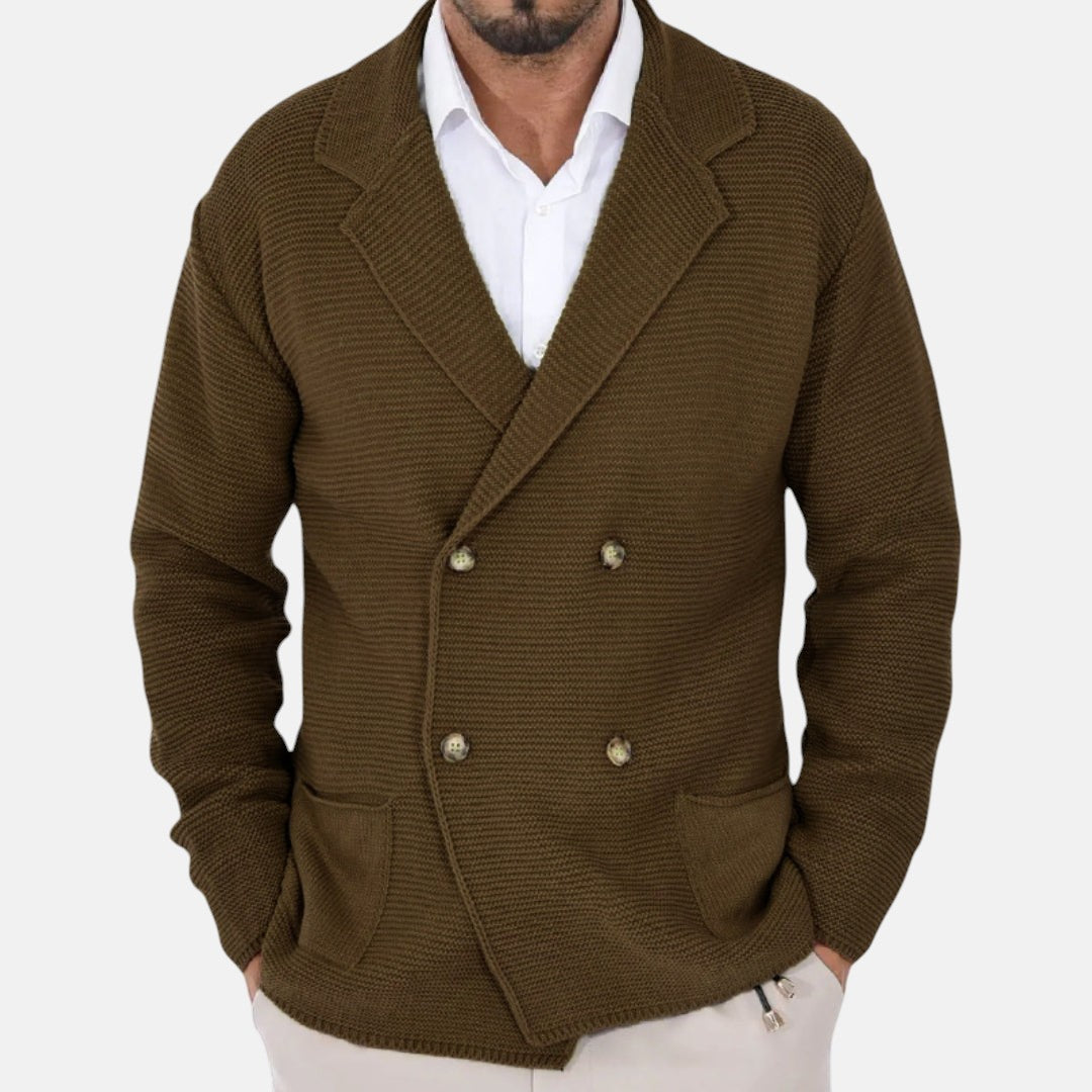 David | Cárdigan Botonadura y Solapa de Blazer