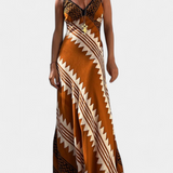 Dakota Vestido Maxi Bohemio con Motivo Geométrico