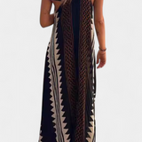 Dakota Vestido Maxi Bohemio con Motivo Geométrico