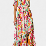Yuki Vestido Boho con Escote en V y Tie-Dye