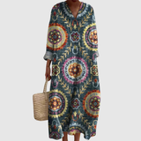 Ava | Vestido Midi Geométrico