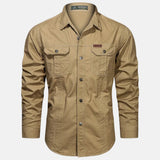 José | Camisa de Manga Larga con Botones y Bolsillos