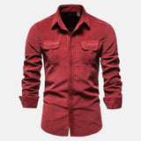 Pedro | Camisa de Corduroy de Manga Larga