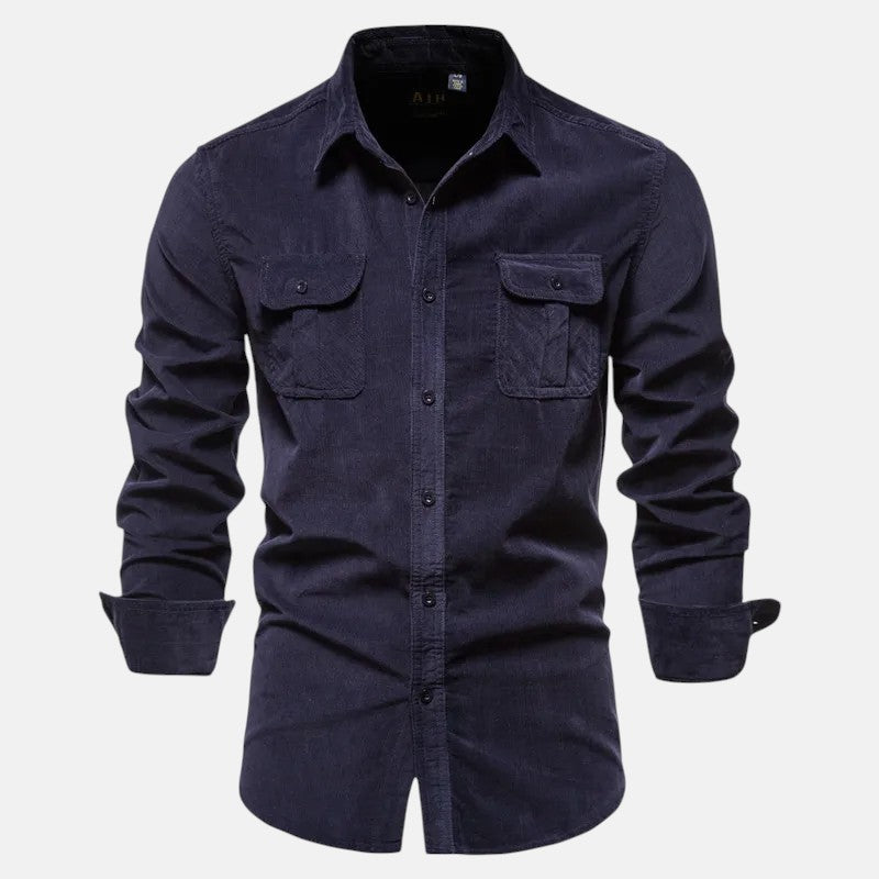 Pedro | Camisa de Corduroy de Manga Larga