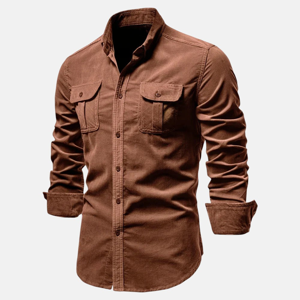 Pedro | Camisa de Corduroy de Manga Larga