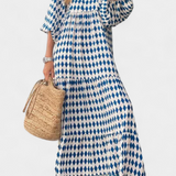 Aroa Vestido Boho con Estampado Artístico y Silueta Fluida