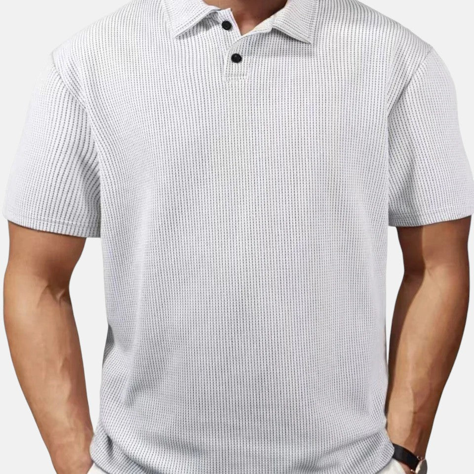 Miguel | Polo de Punto de Manga Corta Transpirable