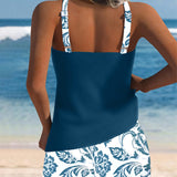 Tankini de Dos Piezas Impreso