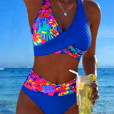 Bikini Floral Cuello V