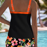Tankini Pantalón De Playa De Dos Piezas