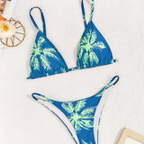 Bikini con Tirantes Espagueti de Cintura Baja