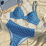 Bikini Sexy Tirantes Triángulo Impreso
