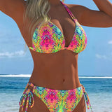 Bikini Colorido con Estampado