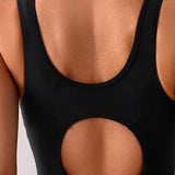 Maillot De Baño Una Pieza Color-Block Impreso