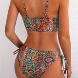 Bikini Vintage Paisley Doble Tirante