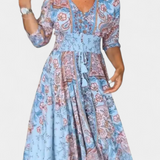 Dunya Vestido Casual de Verano con Escote en V