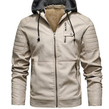 Pedro - Chaqueta con capucha de piel forrada