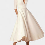 Nylah Vestido Midi A-Line de Encanto Vintage