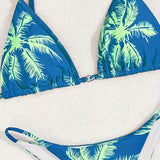 Bikini con Tirantes Espagueti de Cintura Baja