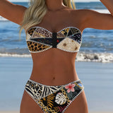 Bikini Bloque de Color Bralette