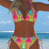 Bikini Colorido con Estampado