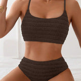 Bikini Sexy de Dos Piezas con Tirantes