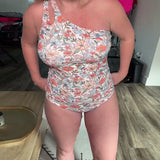 Bañador de Un Hombro Floral