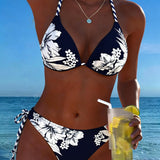 Bikini Simple Sexy Halter Cuello