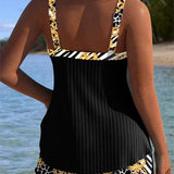 Maillot de Baño Sin Tirantes Deportivo