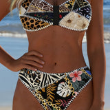 Bikini Bloque de Color Bralette