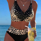 Bikini Bralette Leopardo Impreso