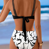 Bikini Impreso Sexy de Dos Piezas