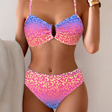 Bikini Estilizado Impreso Animal