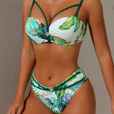 Bikini Con Estampado Floral Para La Playa