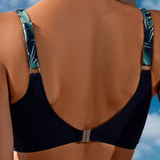 Bikini Brassière Plisada Impresa Playa