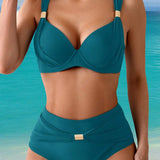Bikini Sexy Sujetador de Color Sólido