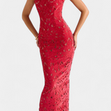 Vasanta Vestido Largo Festivo con Tirantes de Lazo