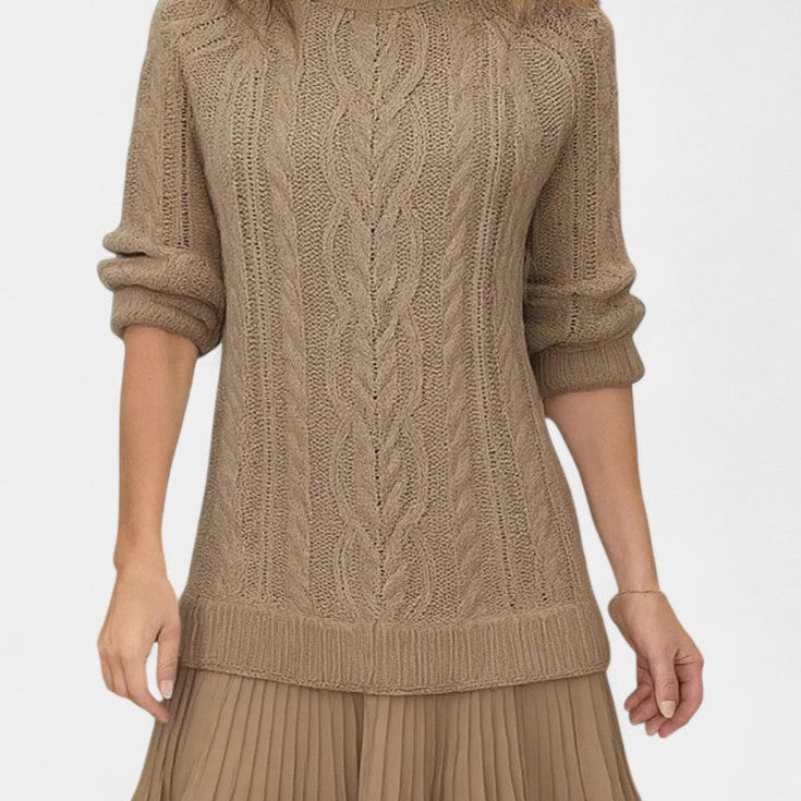 Daina Vestido Mini de Punto con Forma Retorcida