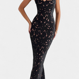 Vasanta Vestido Largo Festivo con Tirantes de Lazo