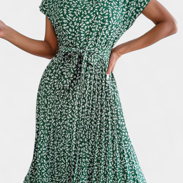 Galilea Vestido Midi Floral de Inspiración Campestre