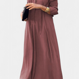 Verónica Vestido de Manga Larga con Escote en V