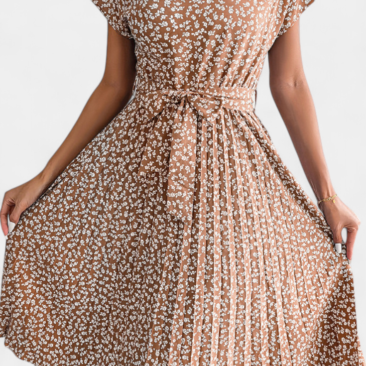 Galilea Vestido Midi Floral de Inspiración Campestre